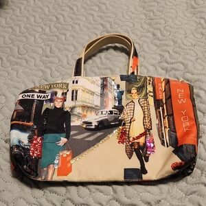 Urban Chic New York Print Tote Bag